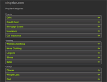 Tablet Screenshot of cingelar.com